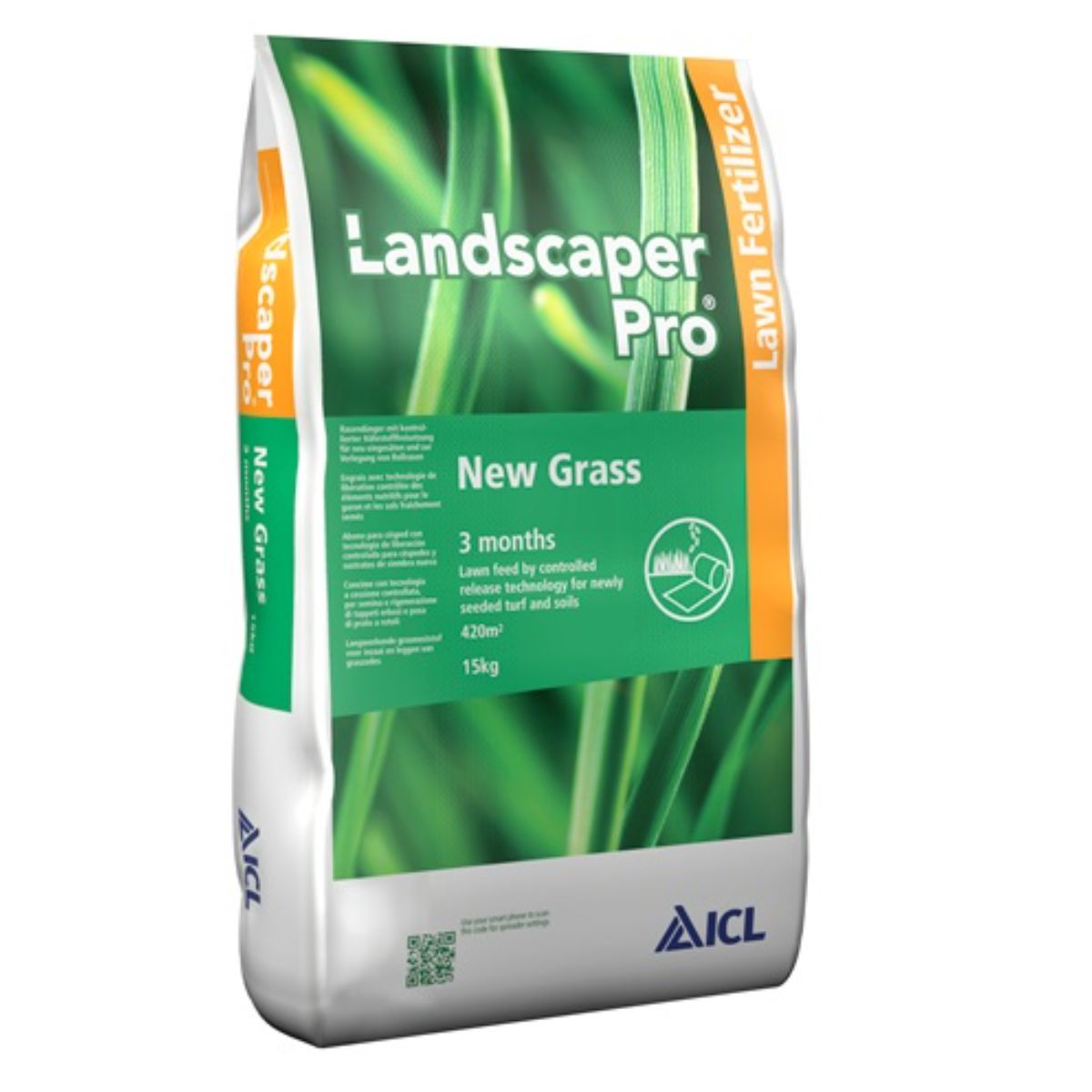 Ingrasamant Landscaper Pro NEW GRASS 3 luni 20+20+08+ME ICL Specialty Fertilizers (Everris International) 15 kg, 1, hectarul.ro