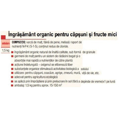 Ingrasamant organic pentru capsuni si fructe mici NATURA 1.5 kg