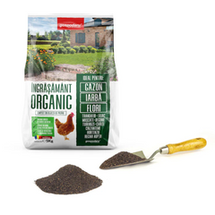 Ingrasamant organic pentru gazon si flori, GOSPODARU', sac de 5 kg (gainat de pasare)