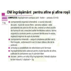 Ingrasamant organo-mineral afine si afine rosii AGRO 1 kg