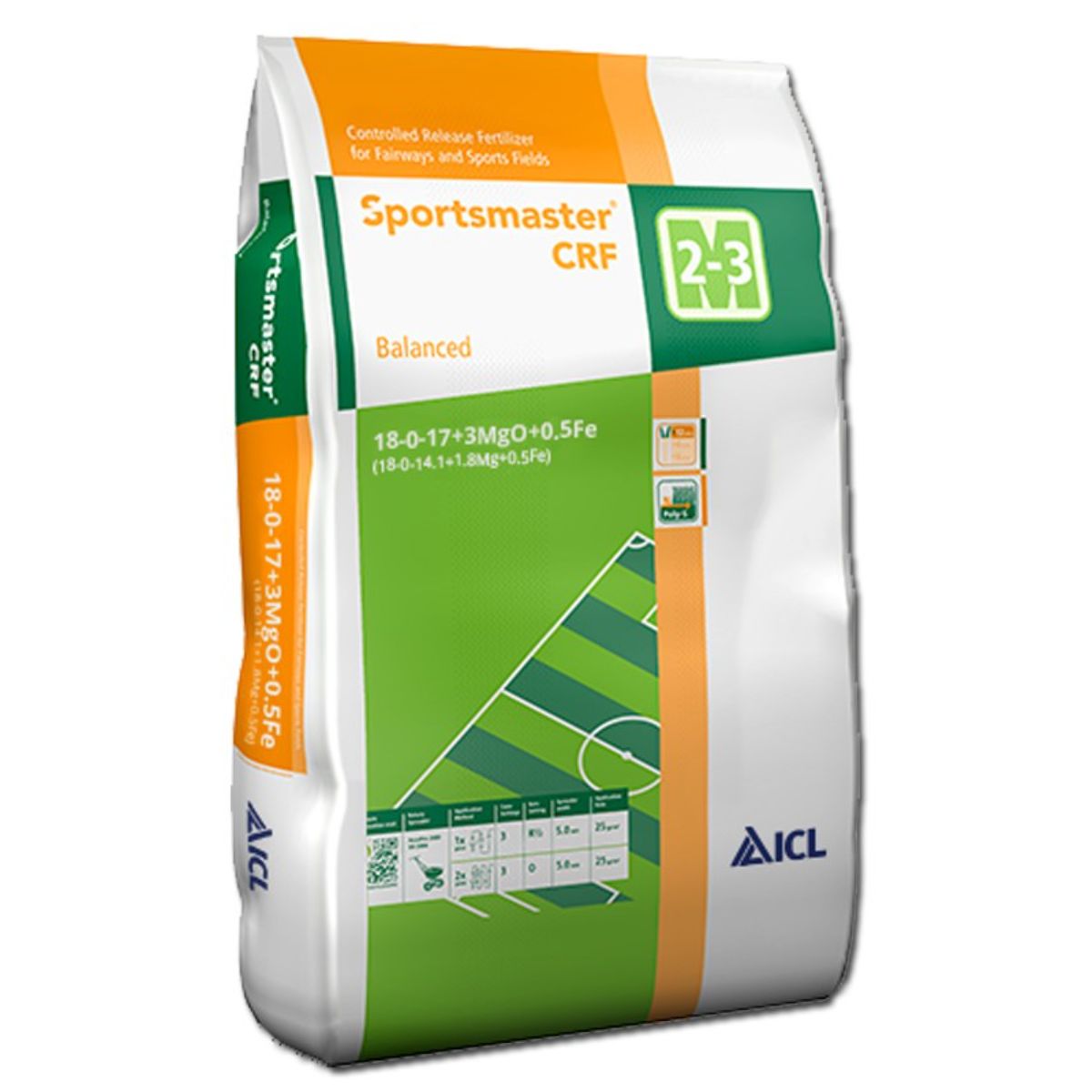 Ingrasamant gazon Sportmaster Balanced 18+08+17+2MgO+Fe ICL Specialty Fertilizers (Everris International) 25 kg, 1, hectarul.ro
