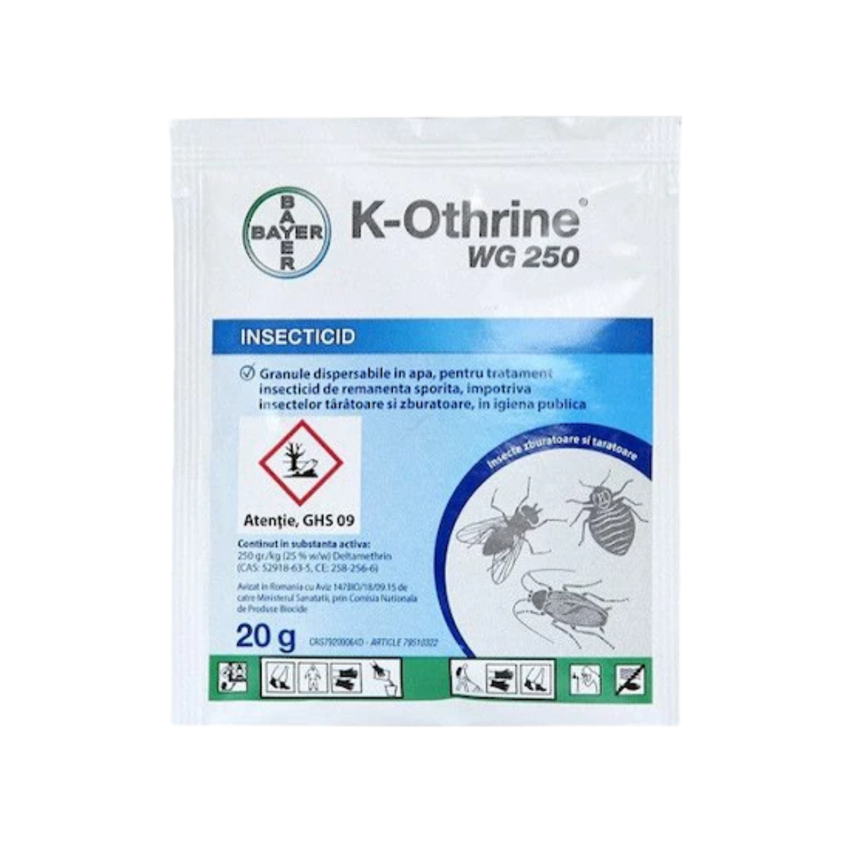 Insecticid K-Othrine 250 WG 20 Grame Bayer, 1, hectarul.ro