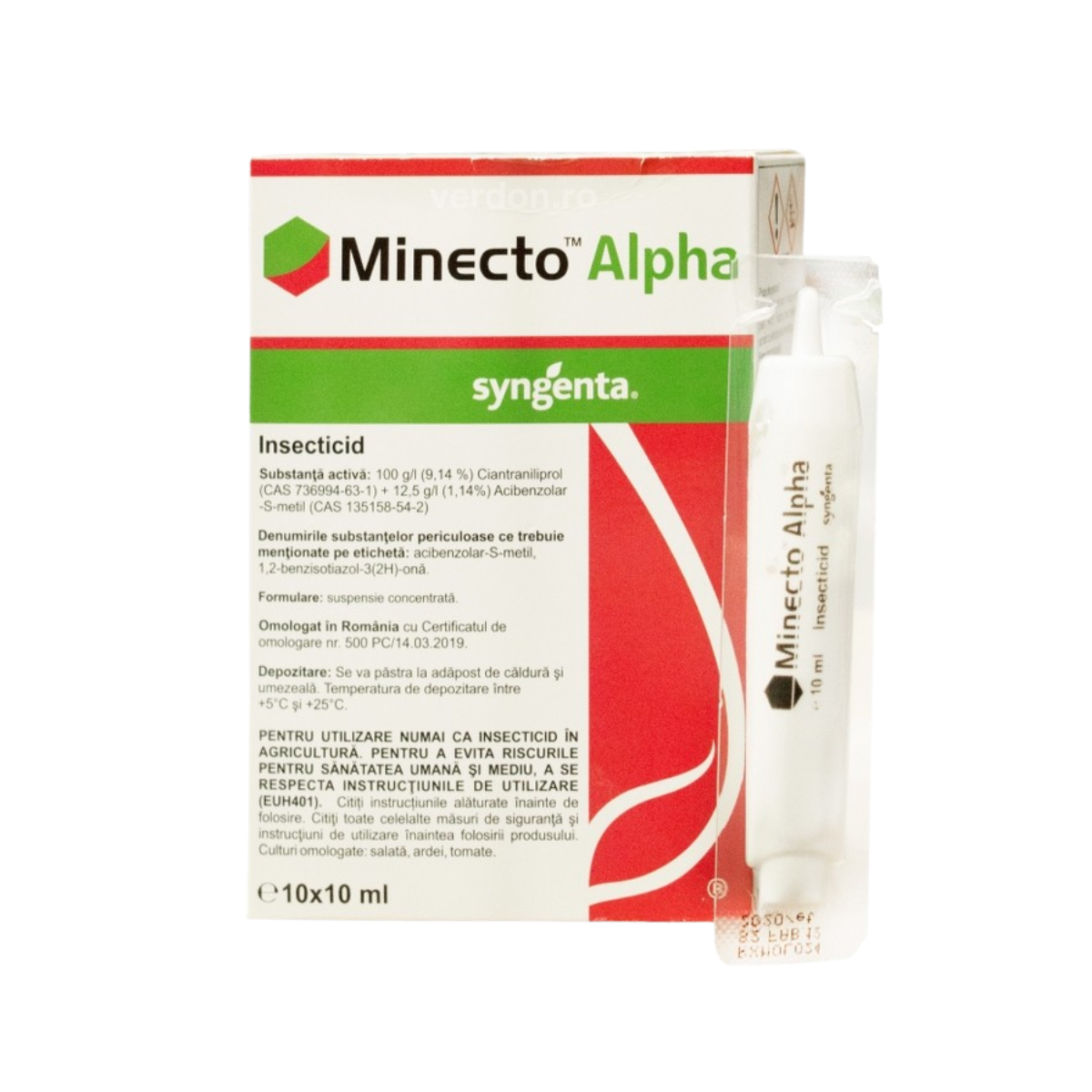 Insecticid pentru ardei si tomate Minecto Alpha, 10 ML, 1, hectarul.ro