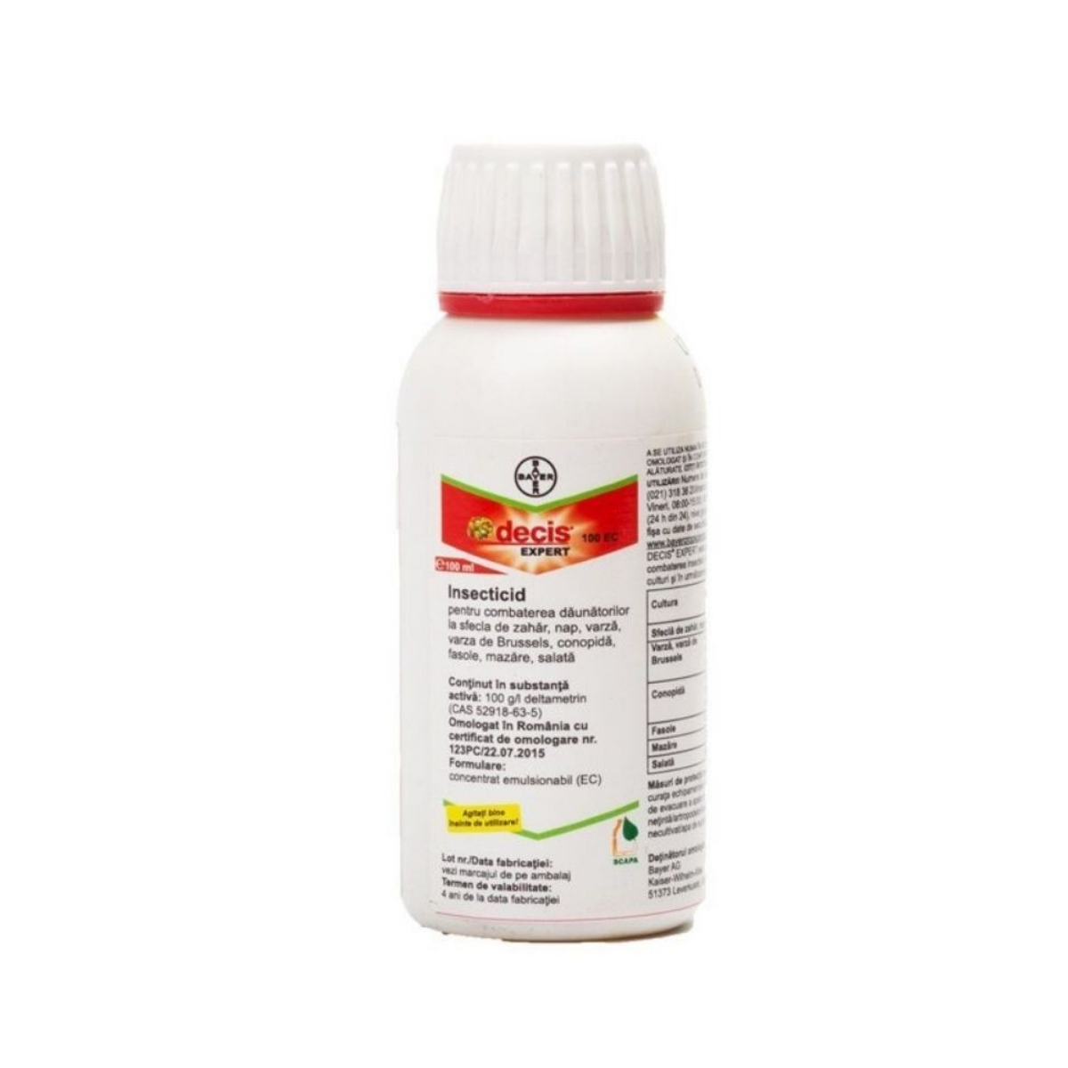 Insecticid cereale, rapita, legume Decis Expert 100 EC, 100 ML, 1, hectarul.ro