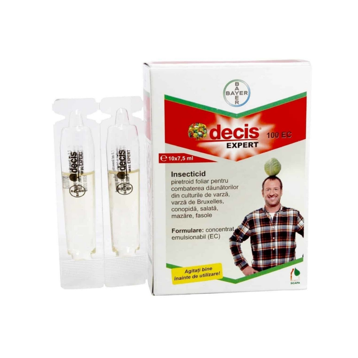 Insecticid cereale, rapita, legume Decis Expert 100 EC, 7,5 ML, 1, hectarul.ro