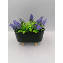 Jardiniera cu plante din plastic decorativa 16x8x15cm 3