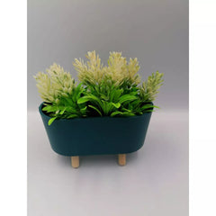 Jardiniera cu plante din plastic decorativa 16x8x15cm 4