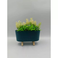 Jardiniera cu plante din plastic decorativa 16x8x15cm 4