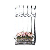 Hectarul - Jardiniera neagra din fier Italian Esschert Design