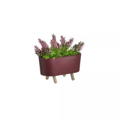 Jardiniera cu plante din plastic decorativa 16x8x15cm 1