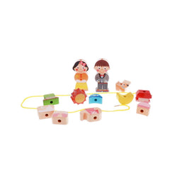 Joc de insiruit din lemn cu caractere, WD 9536-C