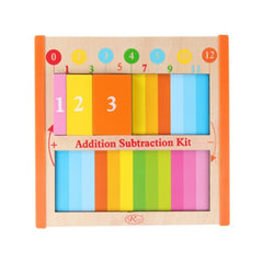 Joc educativ Montessori din lemn - Matematica, Adunari si Scaderi, WD 2062