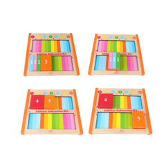 Joc educativ Montessori din lemn - Matematica, Adunari si Scaderi, WD 2062