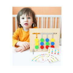 Joc Montessori - Labirint asociere culori si fructe 2 in 1, WD 9514
