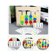 Joc Montessori - Labirint asociere culori si fructe 2 in 1, WD 9514