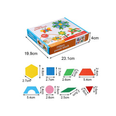 Joc Tangram din lemn 250 de piese, WD 2028