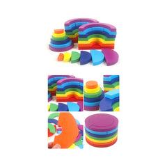 Joc Tangram din lemn cu 32 piese, WD 2510