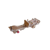 Hectarul - Jucarie caruta cu cal si cuburi din lemn colorat