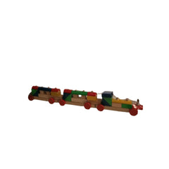 Jucarie tren din lemn colorat