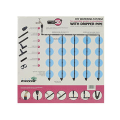 Kit irigare prin picurare pentru 50 mp, cu adaptor pentru robinet, Agrodrip