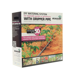 Kit irigare prin picurare pentru 50 mp, cu adaptor pentru robinet, Agrodrip