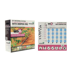 Kit irigare prin picurare pentru 50 mp, cu adaptor pentru robinet, Agrodrip