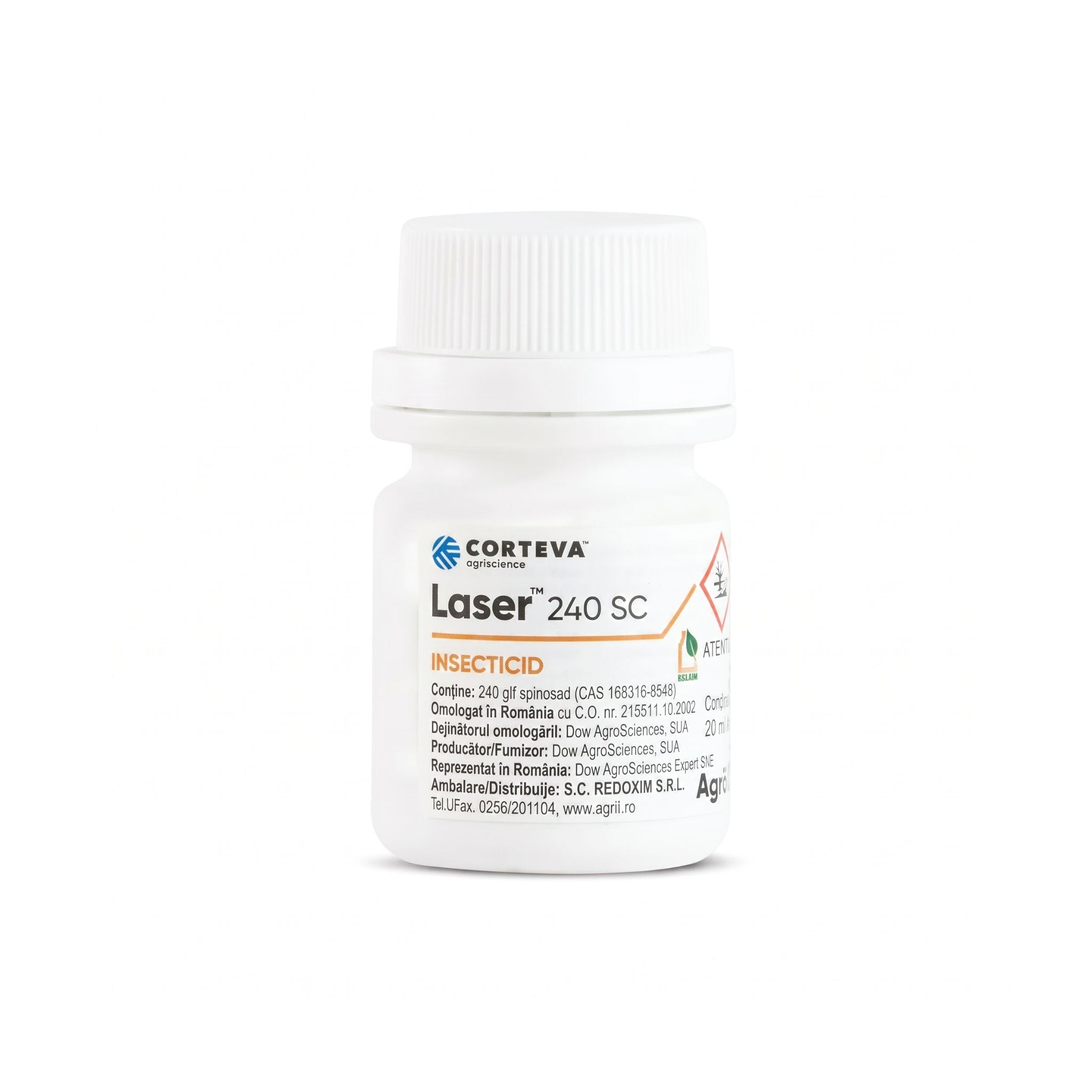 Laser 240 SC 20 ml insecticid biologic Corteva cu spinosad pentru trips, molii și gândacul din Colorado, 1, hectarul.ro
