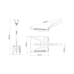 Lopata dreapta 105 cm Tramontina