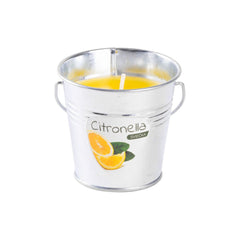 Lumanare anti tantari parfumata, in suport metalic tip galetusa, Citronella, 80 gr, 11 ore durata de ardere
