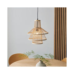 Lustra maro deschis din ratan Hartland Brilliant