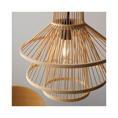 Lustra maro deschis din ratan Hartland Brilliant