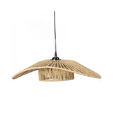 Hectarul - Lustra maro natural din metal si iuta Ø45x11 cm Victoria Natural Living