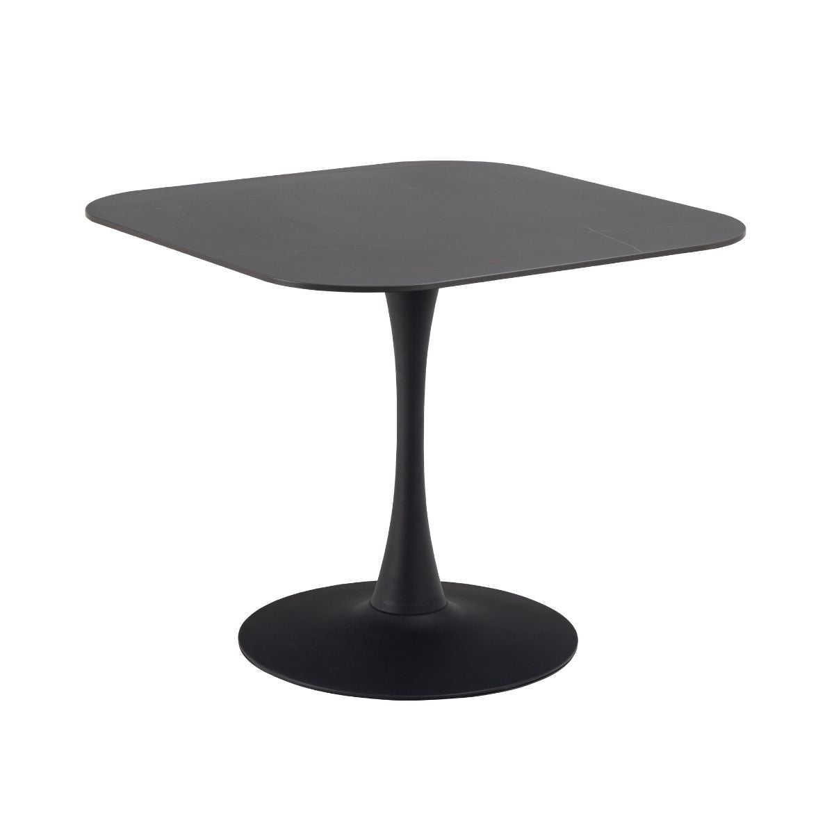 Masa de dining neagra din ceramica si otel 90x90 cm Malta Actona, 1, hectarul.ro