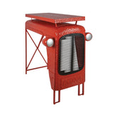 Hectarul - Masa de bar rosie din metal 101 cm Tractor Esschert Design