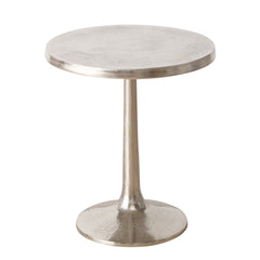 Masa de cafea argintie din aluminiu Ø45 cm Morries Boltze