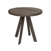 Hectarul - Masa de dining gri din lemn de mango 80 cm Iron Craft Invicta