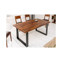 Masa de dining din lemn de sheesham Iron Craft II 140 cm Invicta