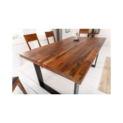 Masa de dining din lemn de sheesham Iron Craft II 140 cm Invicta