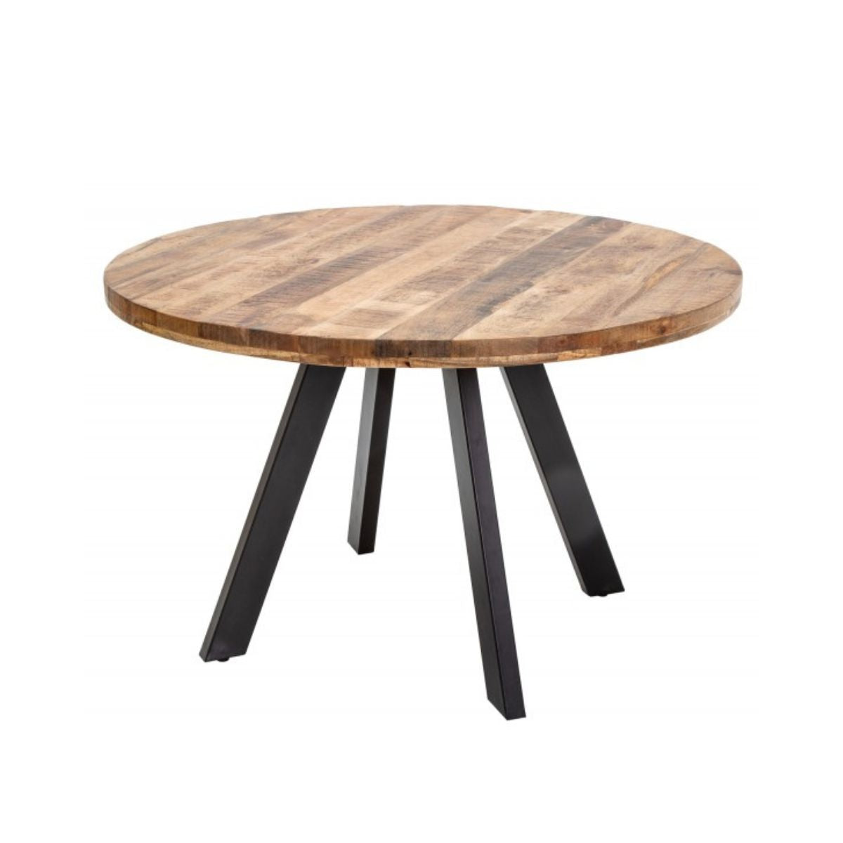 Masa de dining maro din lemn de mango 120 cm Iron Craft Invicta, 1, hectarul.ro