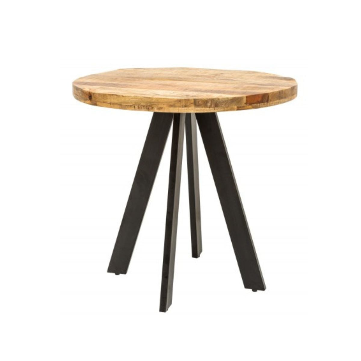 Masa de dining maro din lemn de mango 80 cm Iron Craft Invicta, 1, hectarul.ro