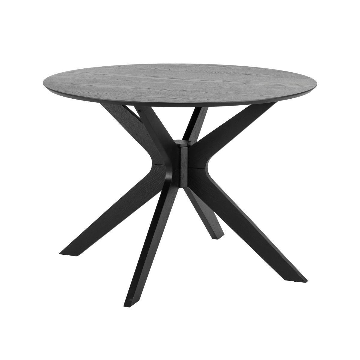 Masa de dining neagra din MDF 105 cm I_Duncan Actona, 1, hectarul.ro