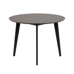Masa de dining neagra din MDF furniruit Ø105 cm Roxby Actona
