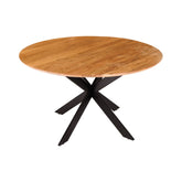 Hectarul - Masa de dining rotunda din lemn de acacia Galaxie Ø130 cm Invicta