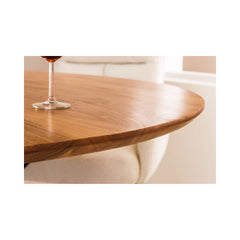 Masa de dining rotunda din lemn de acacia Galaxie Ø130 cm Invicta