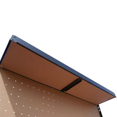 Masa de lucru (banc) DWB60 pentru atelier, cu rafturi si sertar, 120x60x150 cm, 230 kg greutate maxima suportata