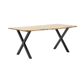 Hectarul - Masa dining / bucatarie, din lemn cu picioare metalice, 180x90x77 cm (M2)