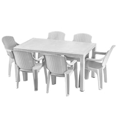 Masa gradina alba 90x150 CM