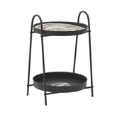 Hectarul - Masa rotunda pentru terasa, metalica, 42Χ41Χ64 cm