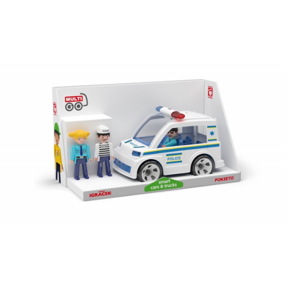 Masina de politie cu 3 figurine MultiGO, 1, hectarul.ro