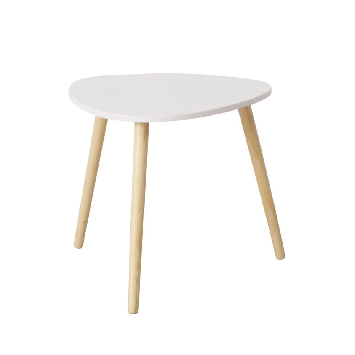 Masuta de cafea alba din lemn de pin Visby Boltze, 1, hectarul.ro